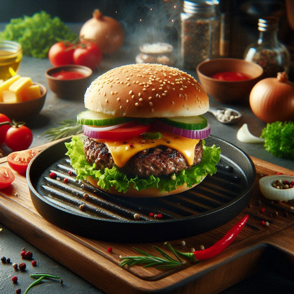 Hamburgers-on-the-Stove