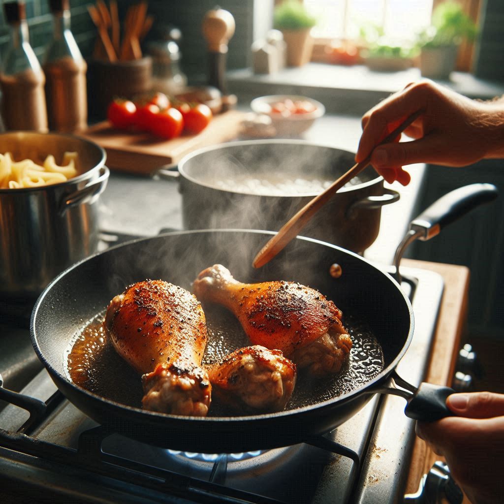 Chicken Drumsticks on the Stove