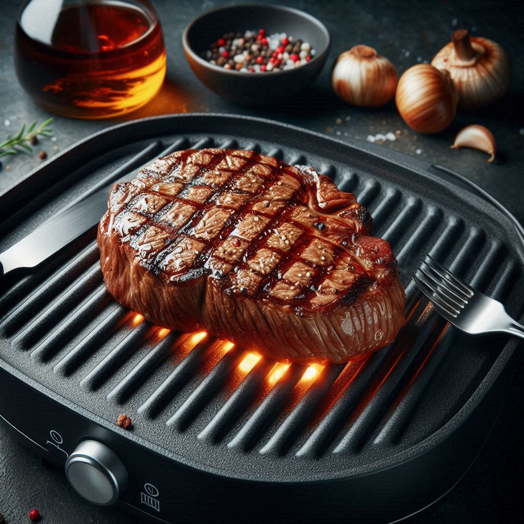 Steak on an Electric Grill