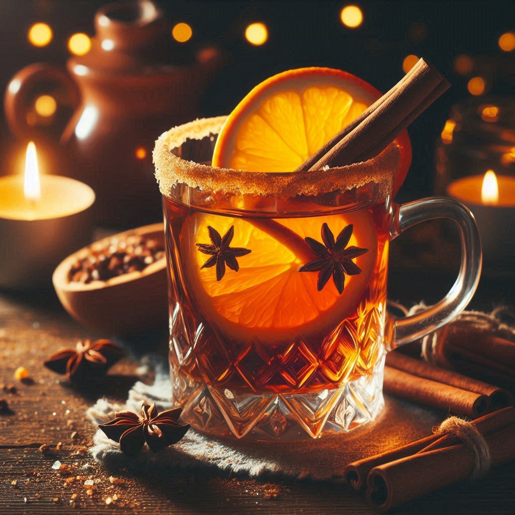 Homemade Spiced Rum Drink