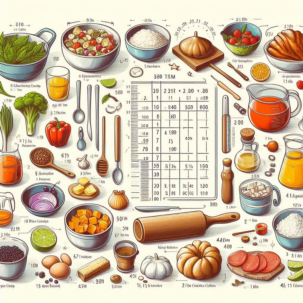 Basic Cooking Measurements & Kitchen Conversion Chart