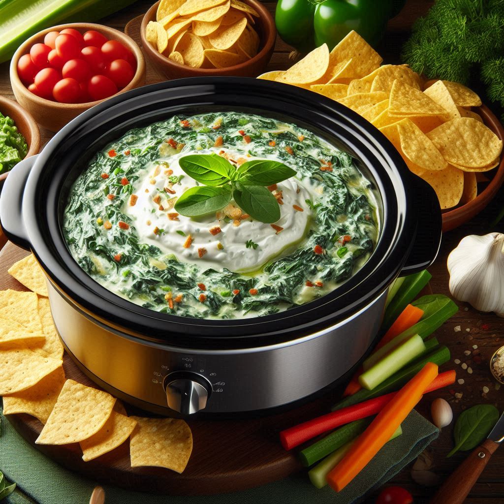 Crockpot Spinach Dip